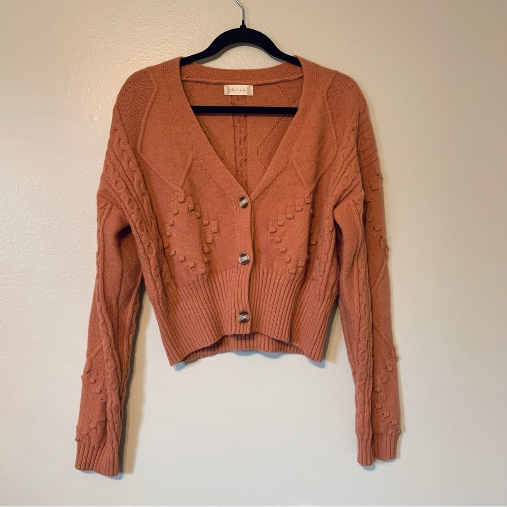 Women's Rust Cardigan Sweater